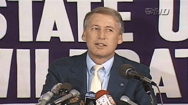 Snyder in his 1989 introductory press conference, where he stated that the opportunity for the greatest turnaround in college football exists here, and its not one to be taken lightly.
