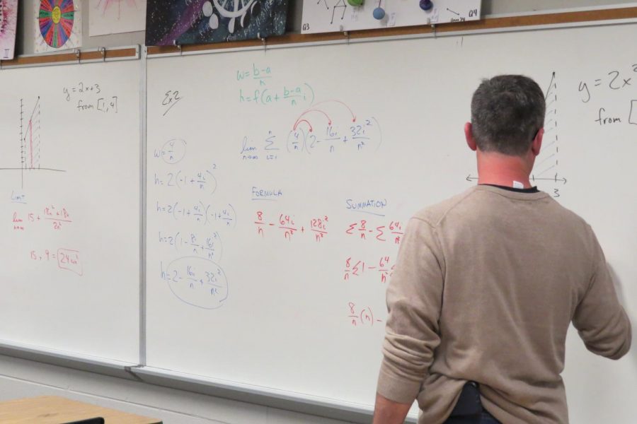 Mr. Cook details his lesson for his third block Calculus class. 